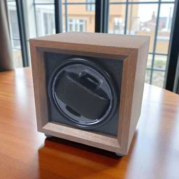 Gambar produk RBYENOU Watch Winder Walnut Wood Pemutar Jam Tangan Otomatis 1 Slot - RB3