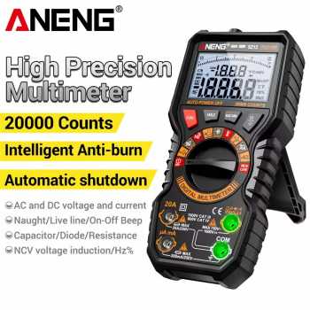 ANENG Digital Multimeter Portable Voltage Tester NCV LCD 20000 Counts - SZ12