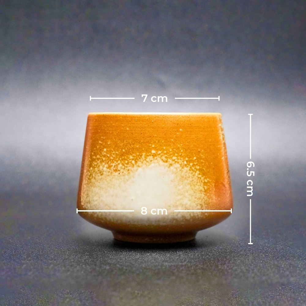Gambar produk FLAMBE Gelas Keramik Kopi Teh Vintage Japanese Style Ceramic Cup 200ml - FB014