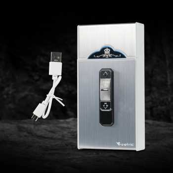 Gambar produk Firetric Kotak Rokok Korek Elektrik Cigarette Lighter 20 Slot - A-15