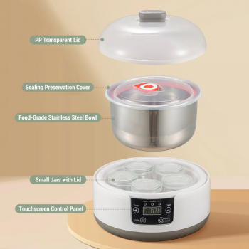 Gambar produk SKYMEN Mesin Pembuat Yogurt Maker Electric with 5 Cup 1.2L 15W - SM120