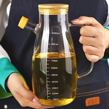 Gambar produk FMA Botol Minyak Borosilicate Glass Oil Pot Leakproof Heat-Resistant 1L - FM-1PL