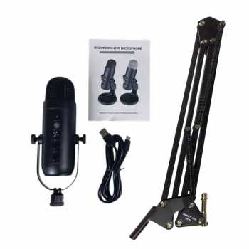 Gambar produk ICREATIVE Mikrofon Kondenser USB Condenser Microphone U Shaped Frame - JD-900