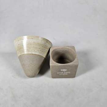Gambar produk One Two Cups Gelas Keramik Kopi Teh Japanese Cone Shape Cup 100ml - PDQ001