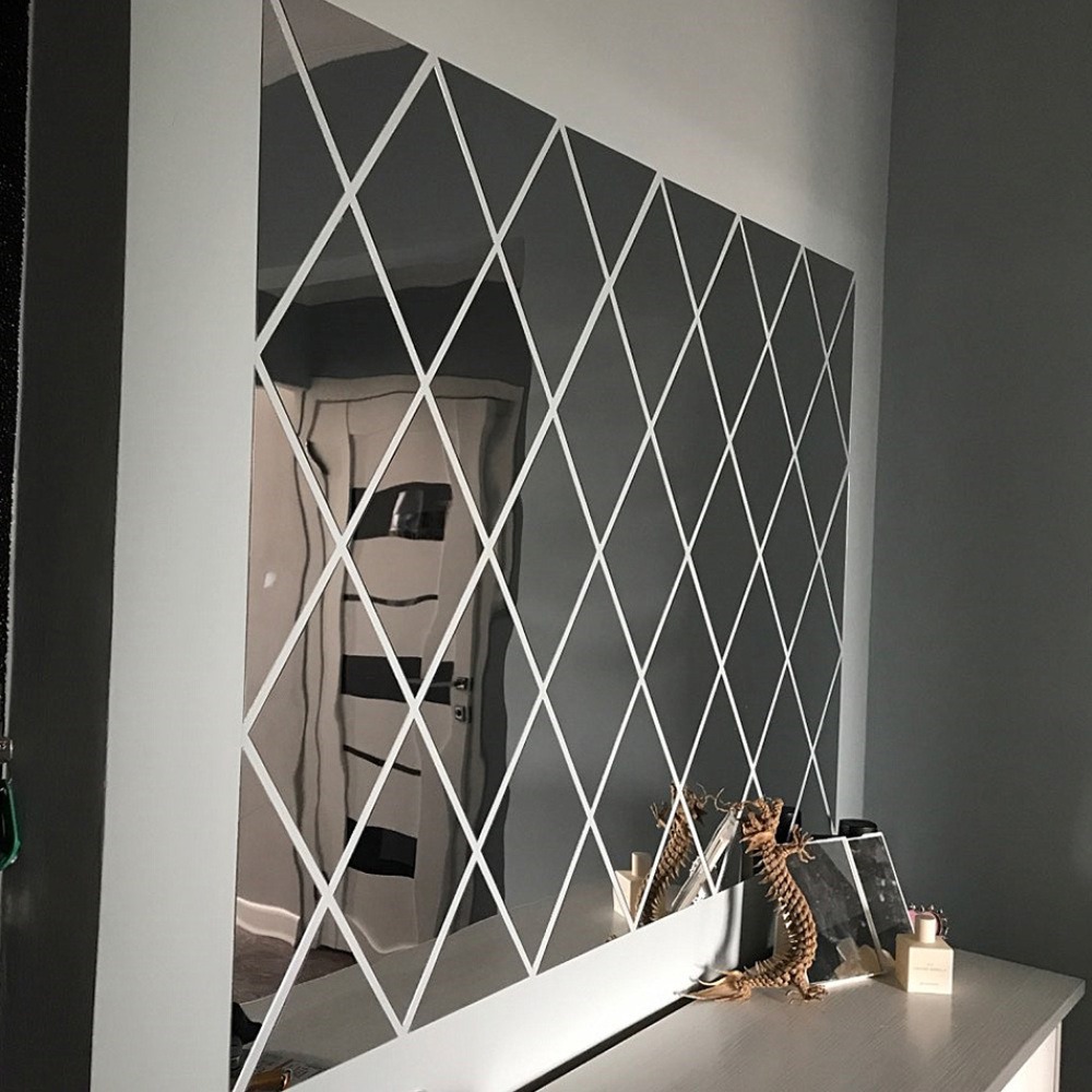 Gambar produk KANUSHI Stiker Cermin Tempel DIY 3D Acrylic Mirror Adhesive 100U 50x100cm - KN-100