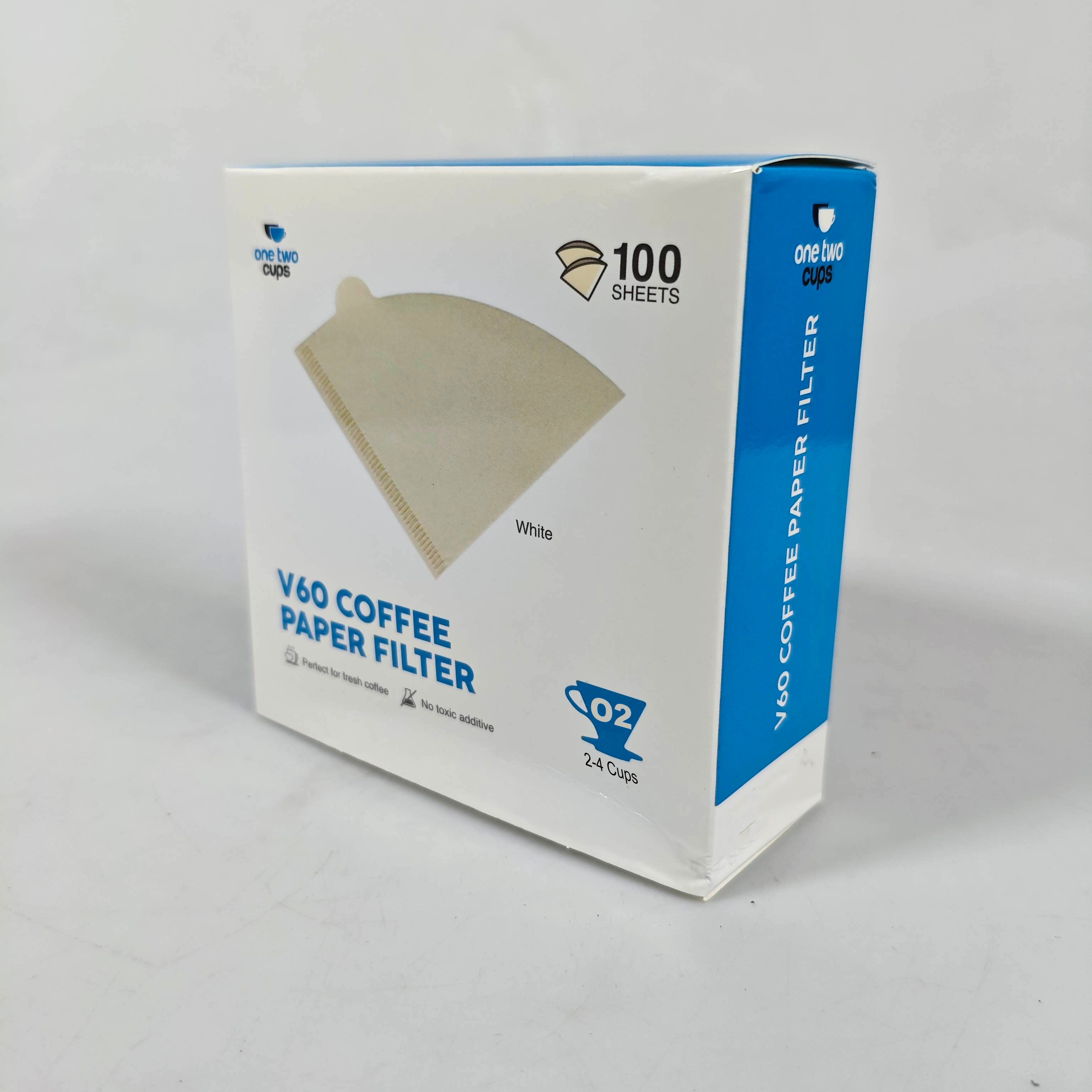 Gambar produk One Two Cups Kertas Saringan Kopi Filter Paper V60 2-4 Cups 100 PCS - U102