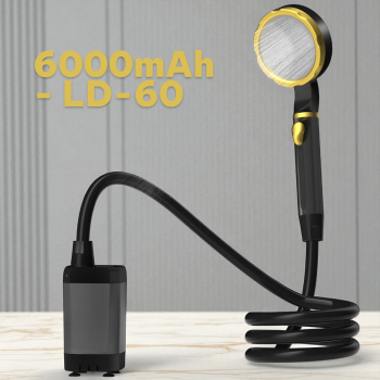 Gambar produk LIXADA Shower Portable Outdoor Camping Travel Digital Display 6000mAh - LD-60