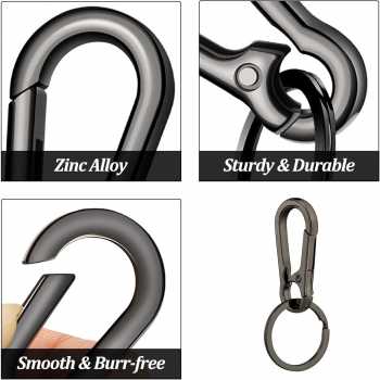 Gambar produk Bombon Gantungan Kunci Multifunctional Carabiner Keychain Zinc Alloy - INU67