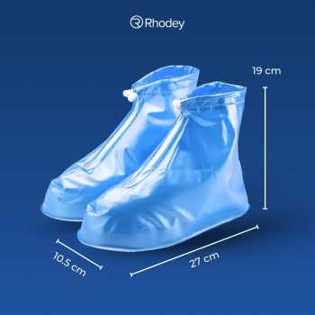 Gambar produk Rhodey Jas Hujan Sepatu Anti Air Shoes Cover PVC with Zipper M - XZ899