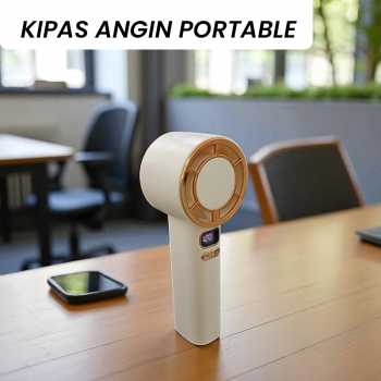 BSIDE Kipas Angin Portable Turbo 120 Speed Level LED Display 2000mAh - M6
