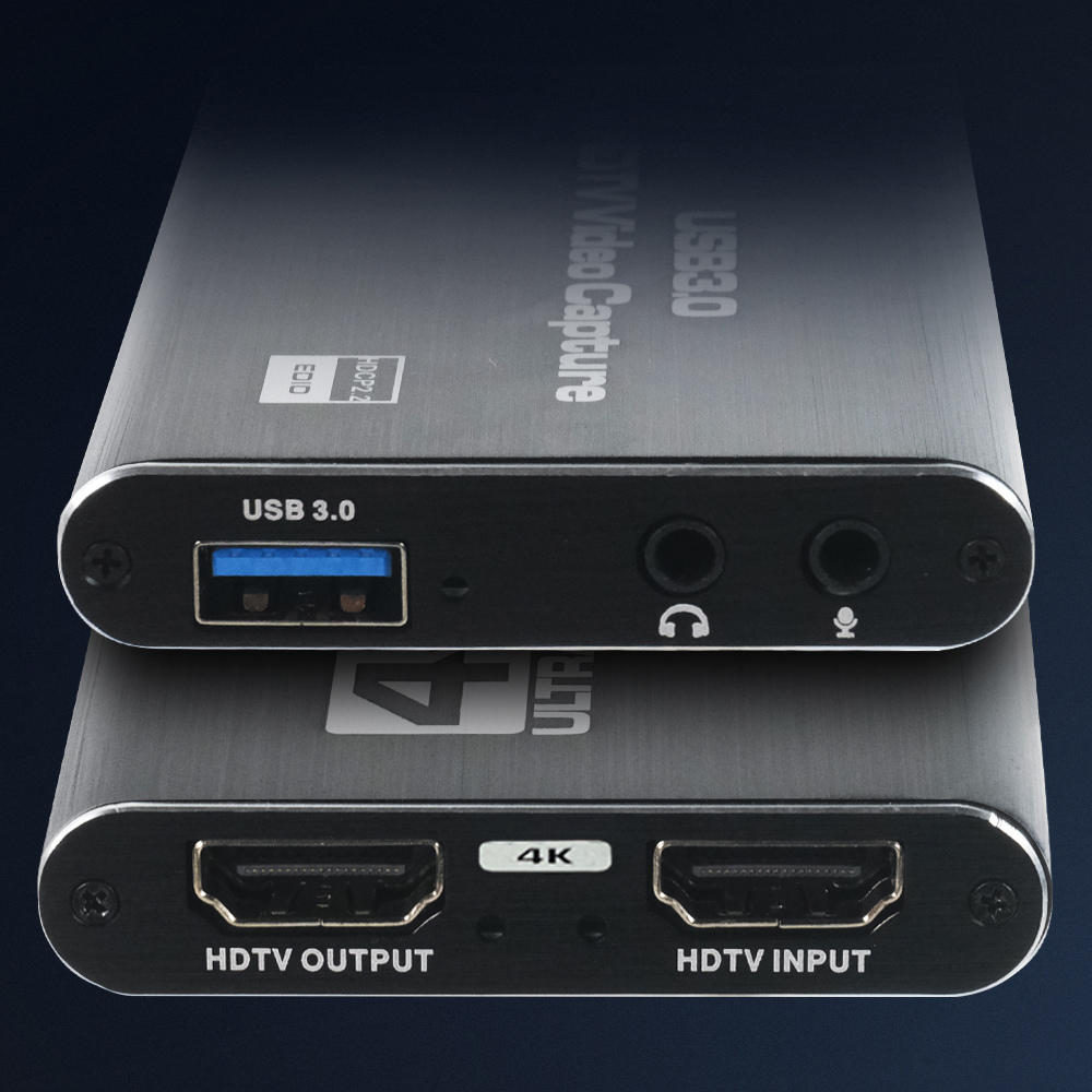 Gambar produk ALLOYSEED HDMI Video Capture Card Adapter Record Box USB3.0 4K HDTV - RU900