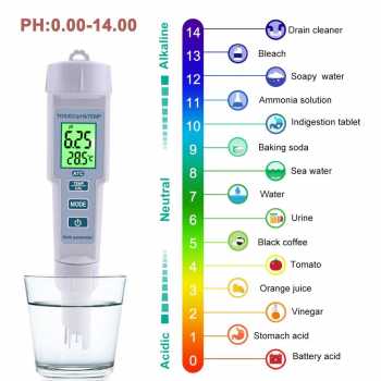 Gambar produk YIERYI Alat Ukur Kualitas Air 4 in 1 pH TDS Temperature Meter Tester - KT-686