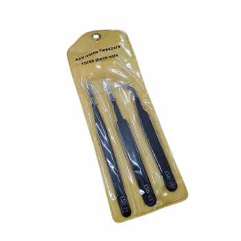 Gambar produk Pinset Serbaguna Anti Static Multifunction Electronic Tweezers 3 PCS - ESD