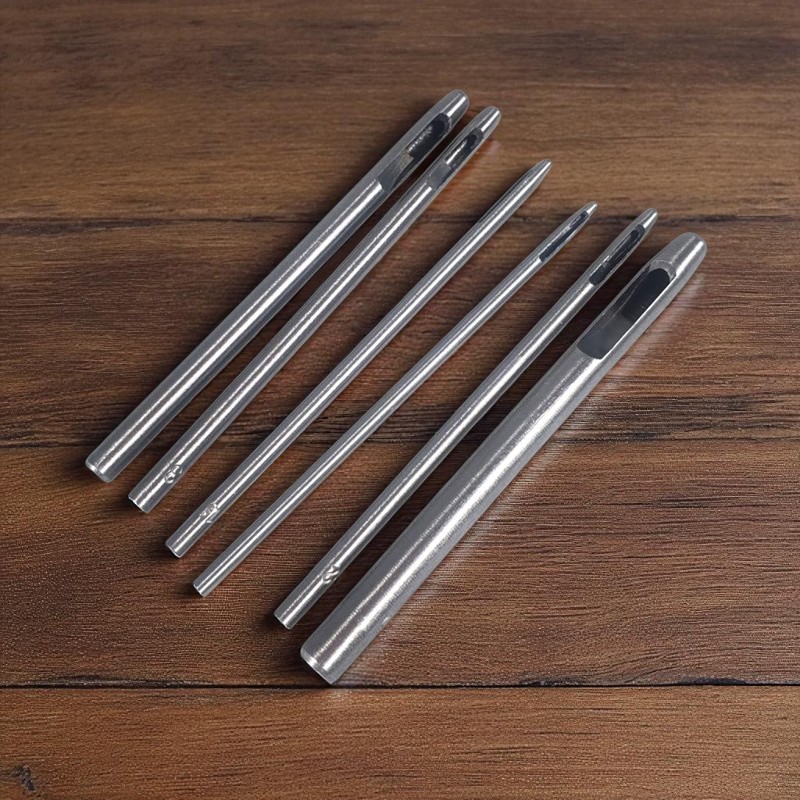 Gambar produk HOLE Set Pelubang Kulit Leather Hole Puncher Steel Hollow Round 6 PCS - H881