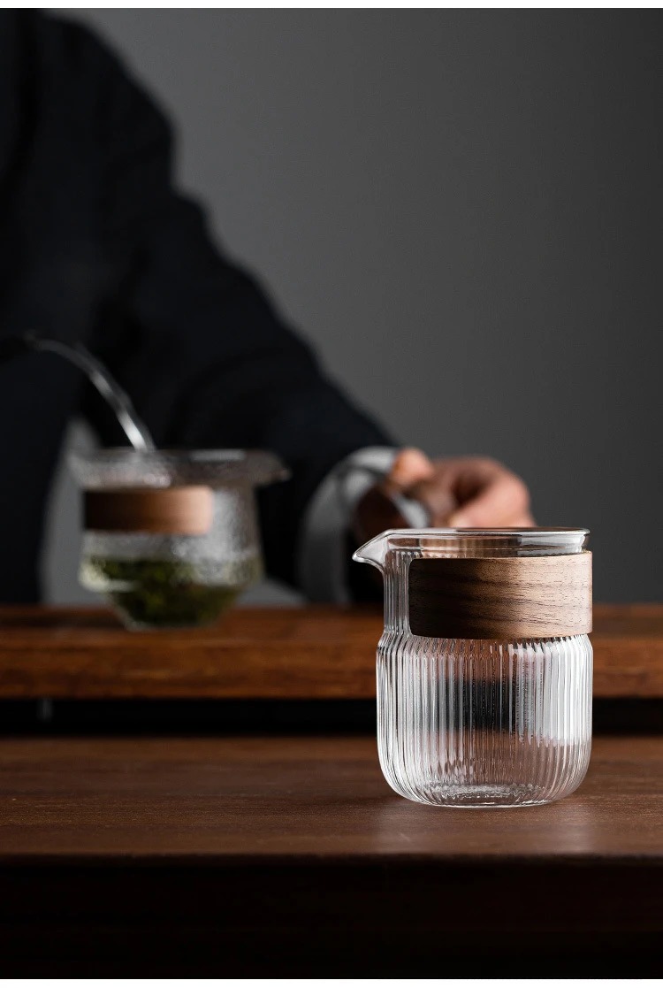 Gambar produk QIXAN Gelas Pitcher Teh Borosilicate Tea Divider Fair Cup 300ml - XZ-300