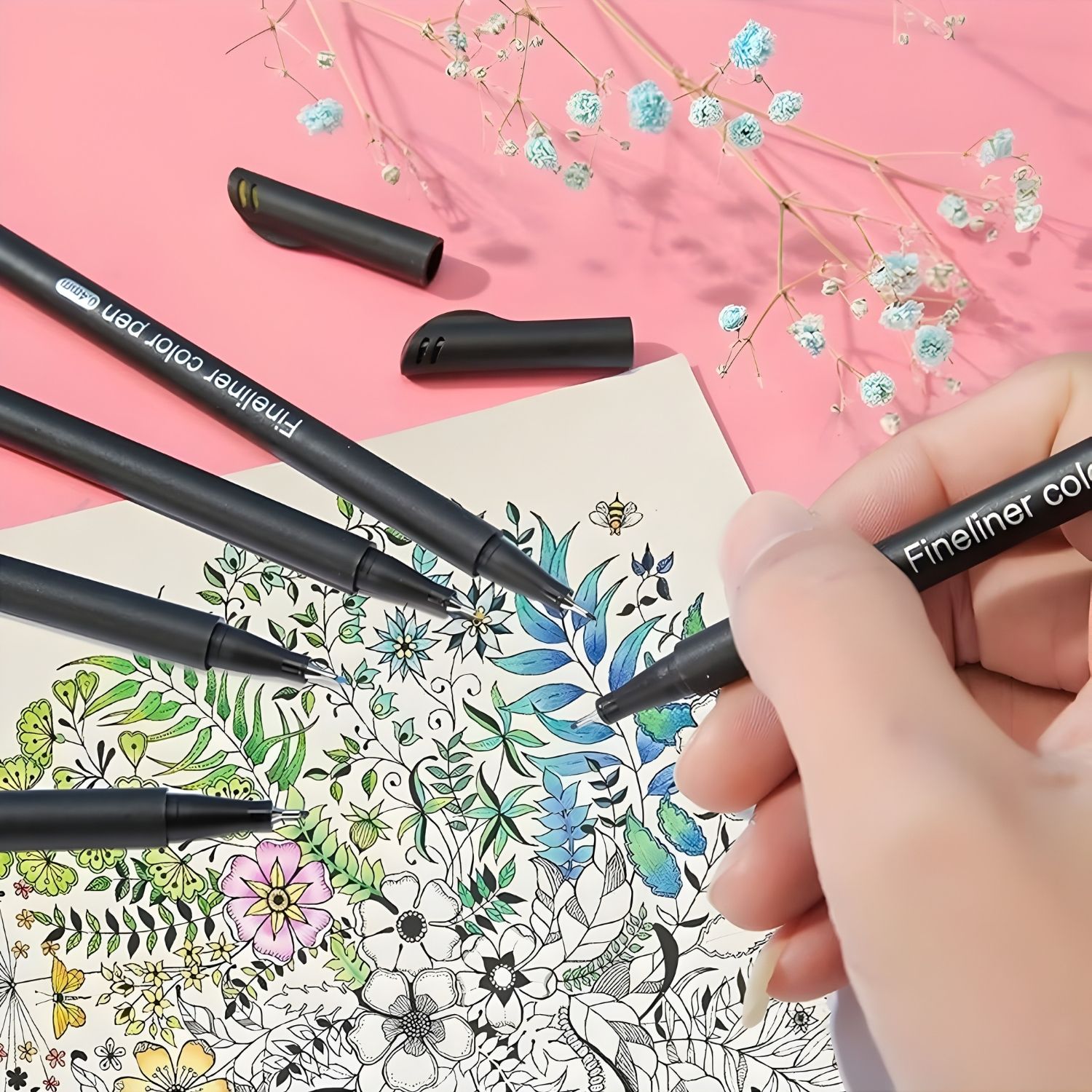 Gambar produk Tlevino Pena Warna Drawing Pen Fine Point Art Watercolor 0.4mm 12 Color - TV4