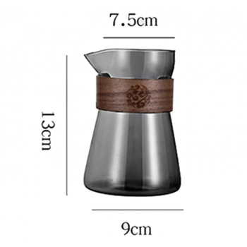 Gambar produk LIONS Teko Kopi Coffee Server Drip Pour Pitcher Jug Borosilicate 500ml - L1