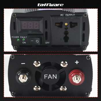 Gambar produk Taffware Power Inverter Mobil Pure Sine Wave DC 60V to AC 220V 1000W - NBQ1000W