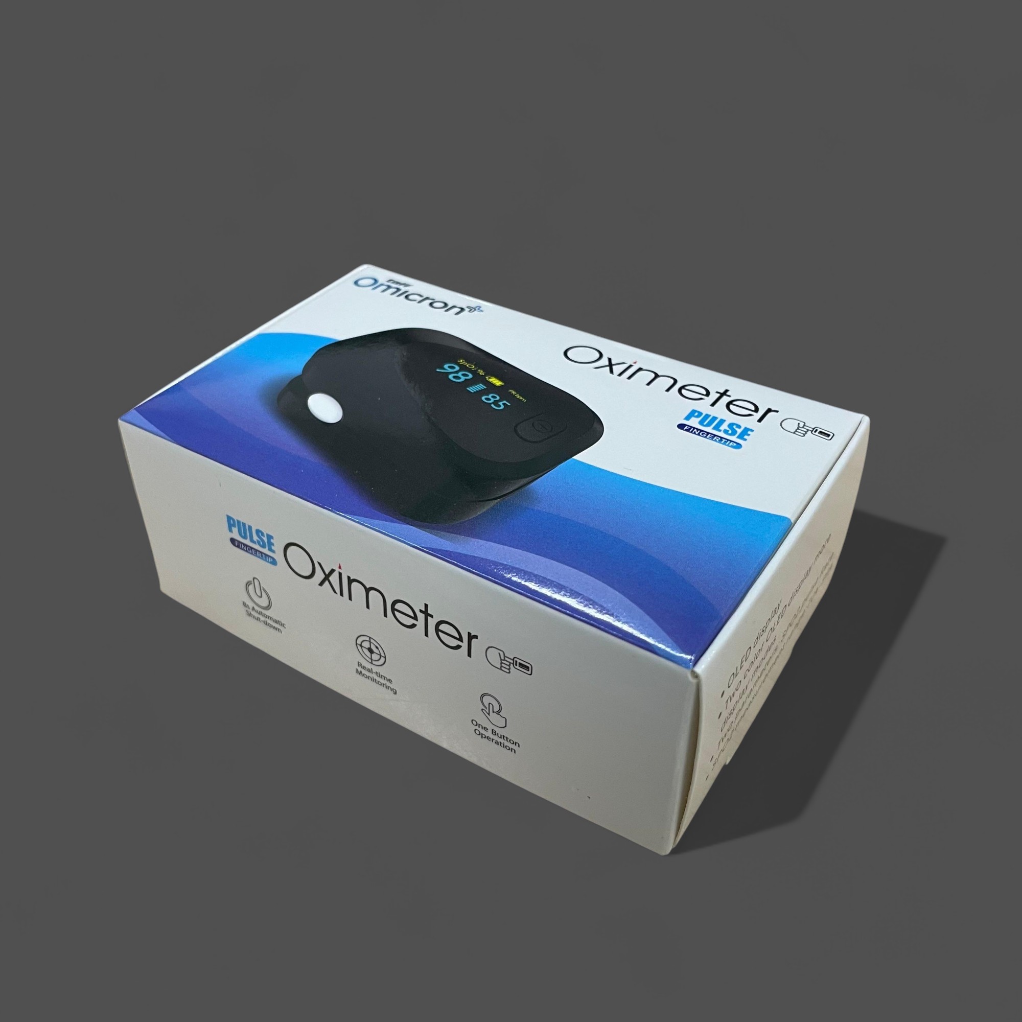 Gambar produk TaffOmicron Fingertip Pulse Oximeter Alat Ukur Saturasi Oksigen Darah - PO-C6AO