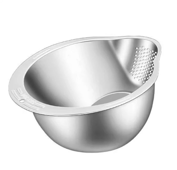 Gambar produk WONDER Pencuci Beras Rice Washer Strainer Bowl Stainless Steel - WD2