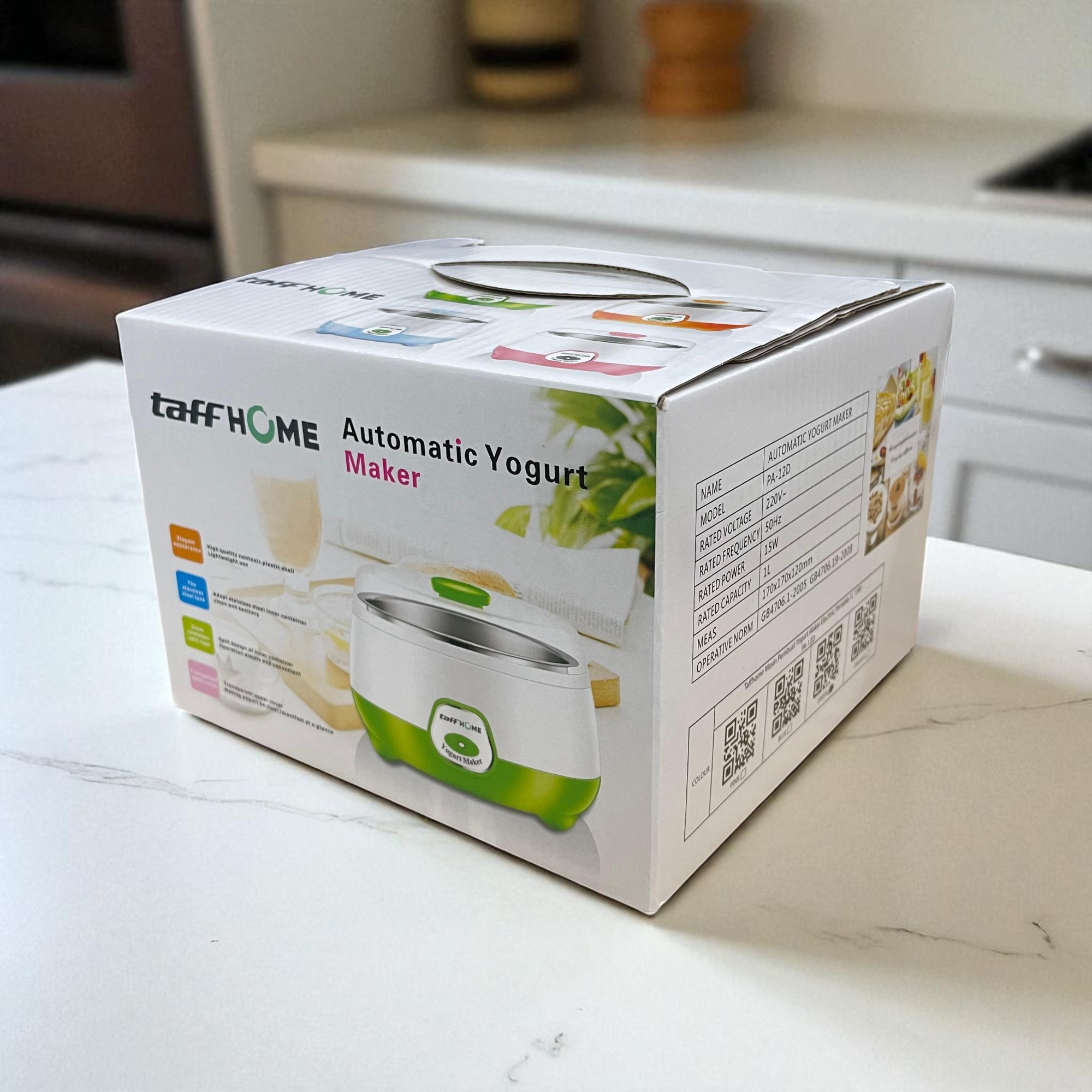 Gambar produk TaffHOME Mesin Pembuat Yogurt Maker Electric Portable 1L 15W - PA-12D