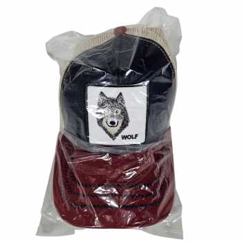 Gambar produk Rhodey Topi Trucker Unisex Jaring Mesh Hat Wolf Patch - DH-YK