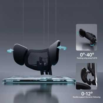 Gambar produk HBADA Kursi Kantor Office Chair Lumbar Support 6D Armrest 4D Headrest with Footrest - E3 Pro