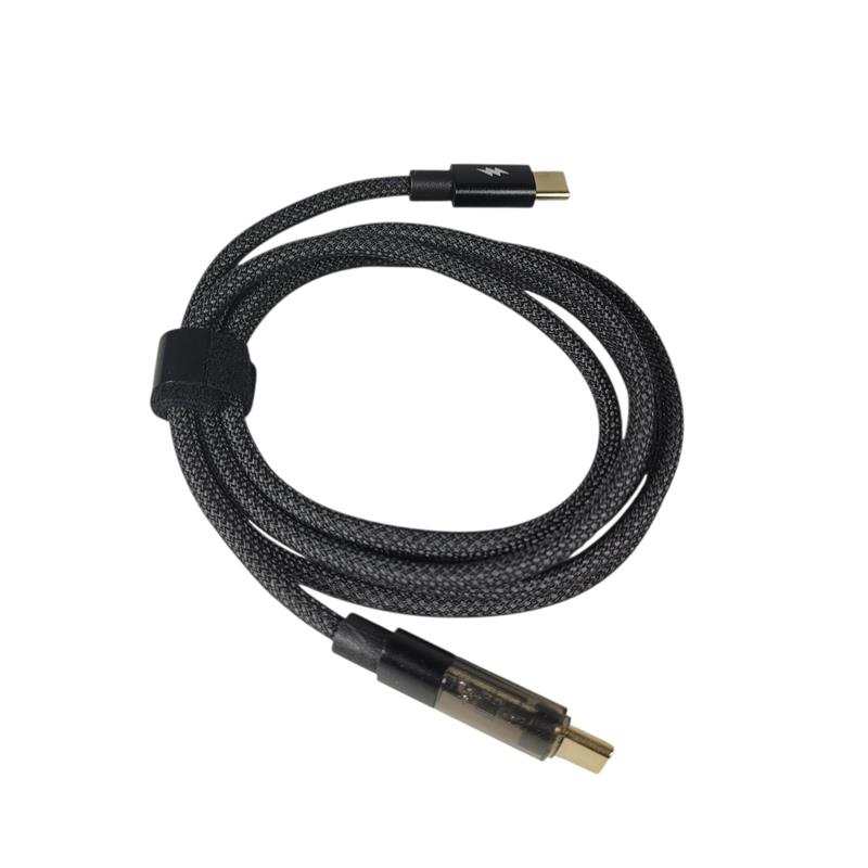 Gambar produk INXAMY Kabel Data Type C to Type C Fast Charging Braided 5A 1.2M - XM100