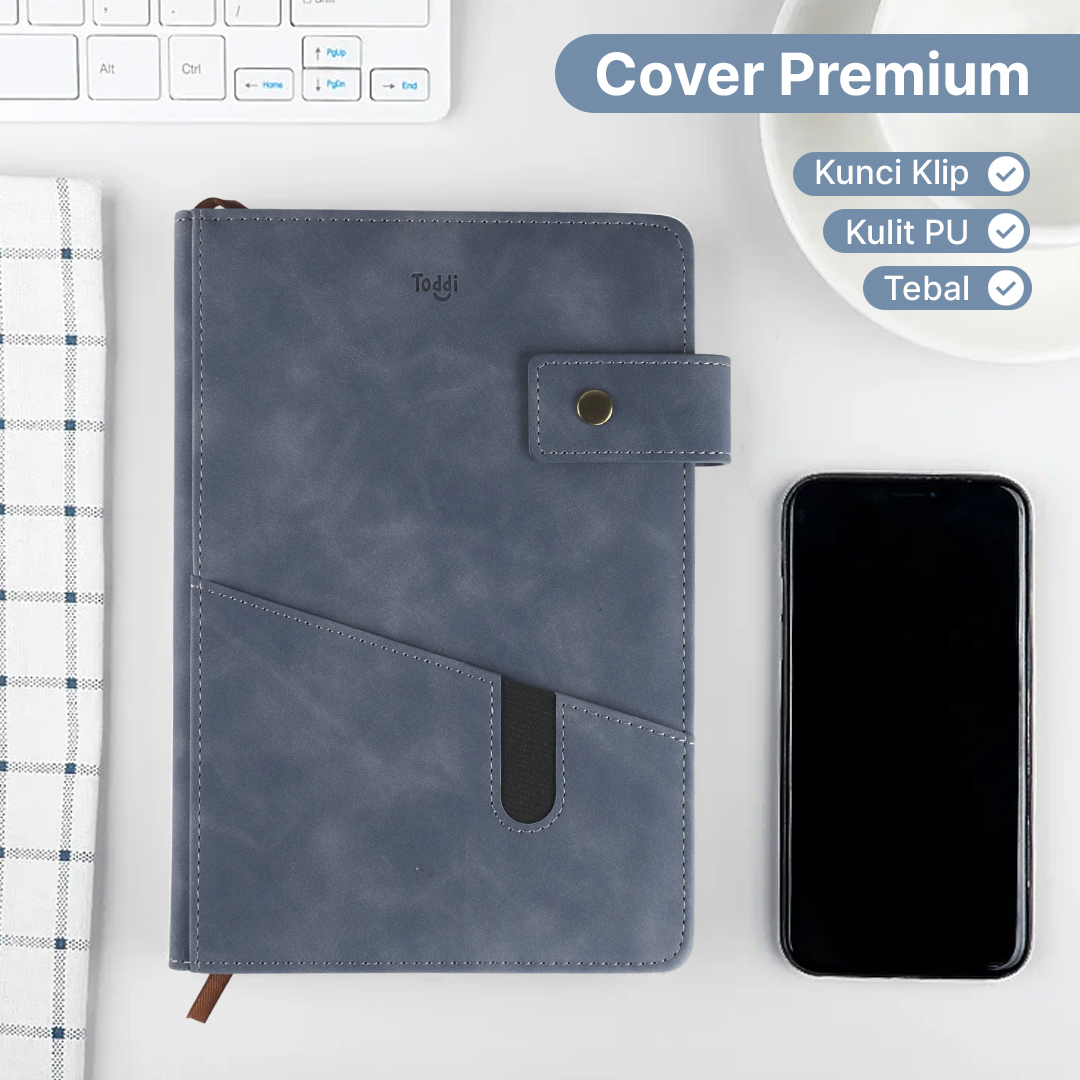Gambar produk Toddi Buku Jurnal Hardcover Notebook Diary 80 GSM 200 Halaman A5 - TD157