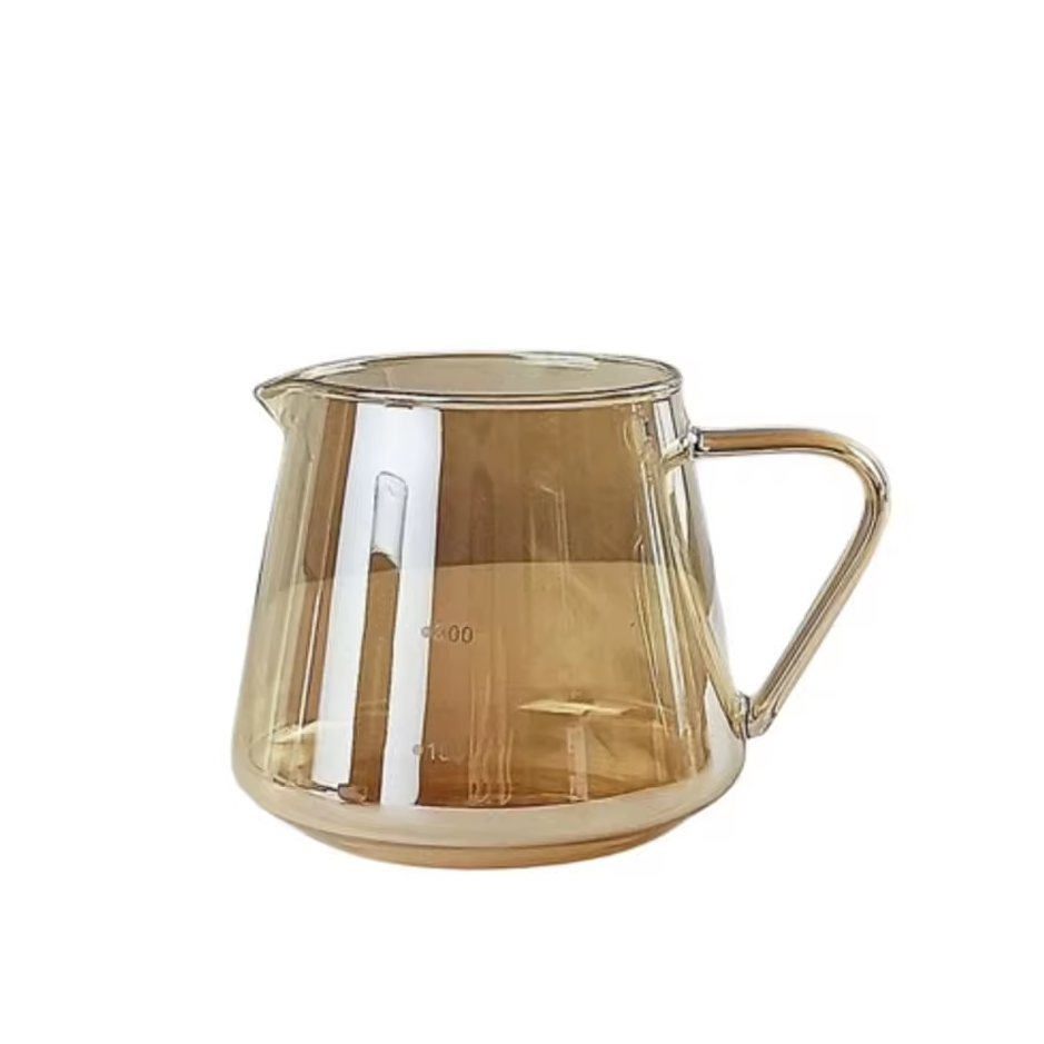 Gambar produk WURJO Teko Kopi Coffee Server V60 Borosilicate Glass 1-2 Cup 300ml - WJ9