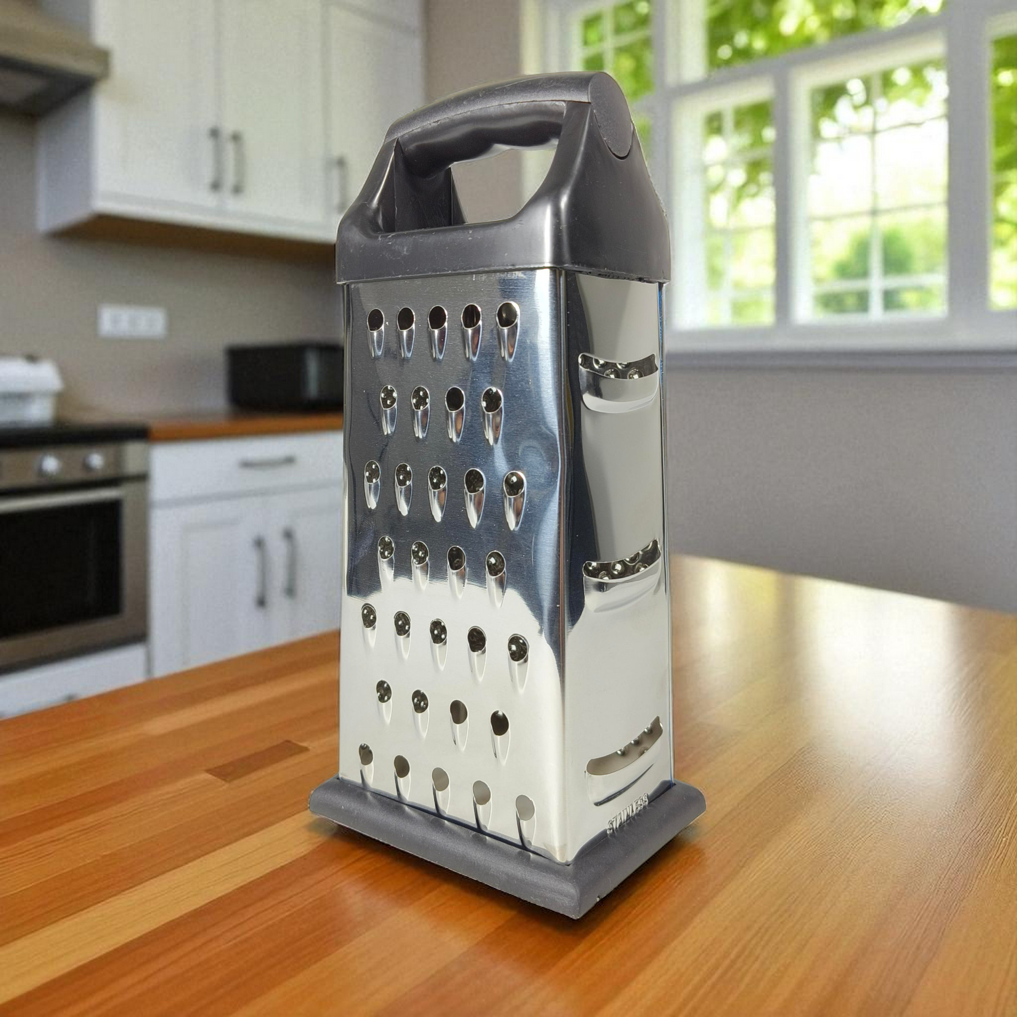 Gambar produk Slight Parutan Pengiris Sayur Serbaguna 4 Side Stainless Steel Grater - INU158