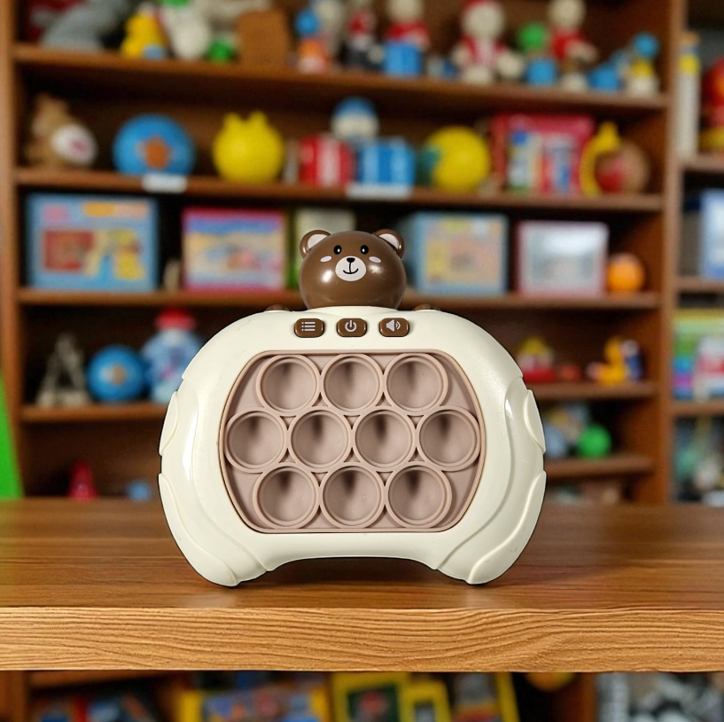 Gambar produk QUICK Mainan Pop It Elektrik Gopher Bear Game Console 3rd Generation - Q3