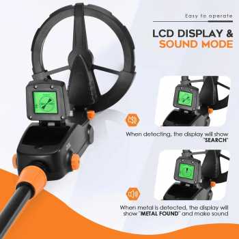 Gambar produk TIAXUN Pendeteksi Logam Metal Detector LCD Display Waterproof 7.4 Inch - MD-1008
