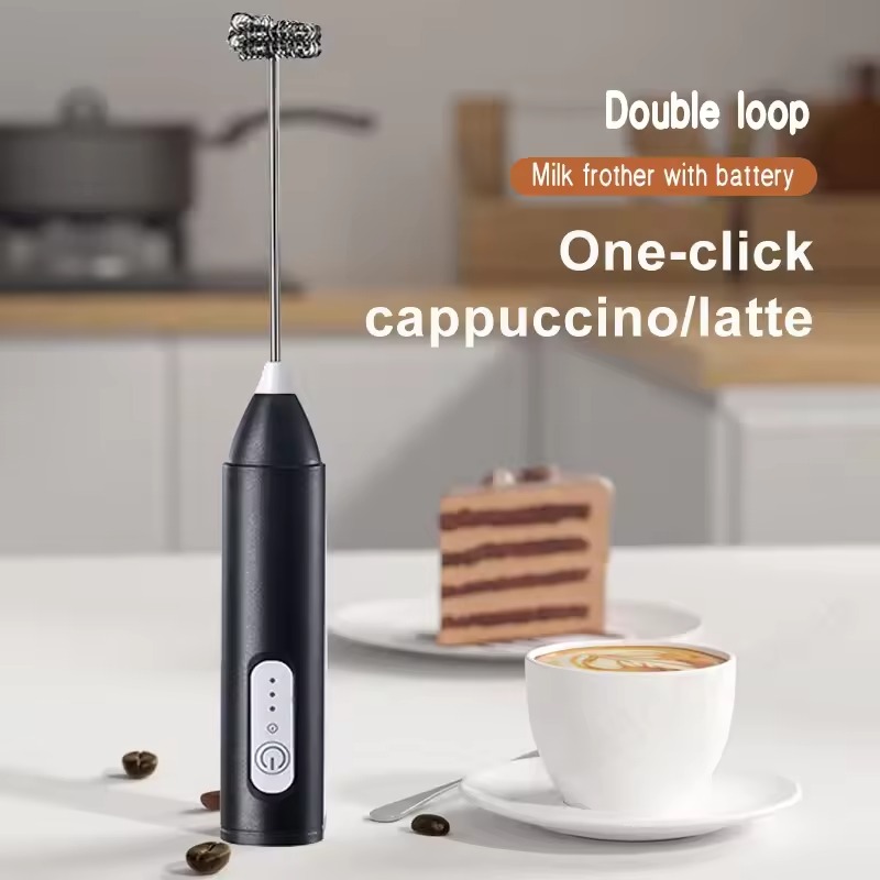 Gambar produk FMA Hand Mixer Mini Pengocok Telur Kopi Milk Frother Battery - NPQ01
