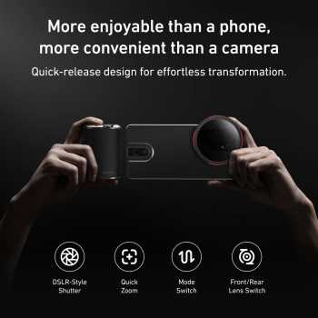 Gambar produk TELESIN Handle Selfie Grip Phone Shutter for Samsung S25 Ultra - P5-MCS-01-TSX