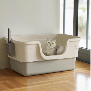 Gambar produk ENAKO Cat Litter Box High Side Detachable Bak Pasir Kucing - EN-55