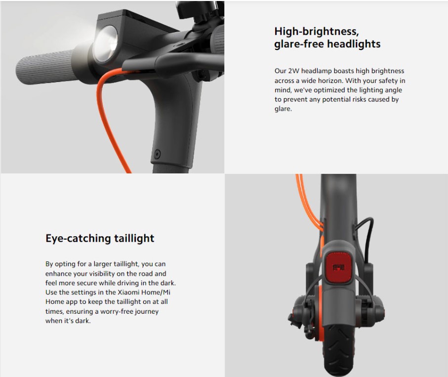 Gambar produk Xiaomi Skuter Listrik Dual Braking Electric Scooter 450W - 4 Go