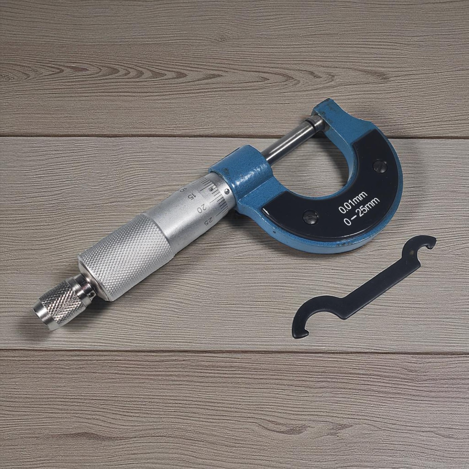 Gambar produk Mitutoyo Micrometer Premium Precision Machinist Tool 0-25mm 0.01mm - QST008