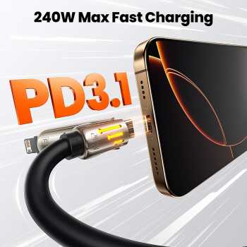 Gambar produk Toocki Kabel Data 4in1 Fast Charging USB A Type C Lightning 240W 2M - TQ-X103