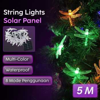 YUSHILED Lampu Hias String Lights Dragonfly Solar Panel IP65 8 Modes - M088