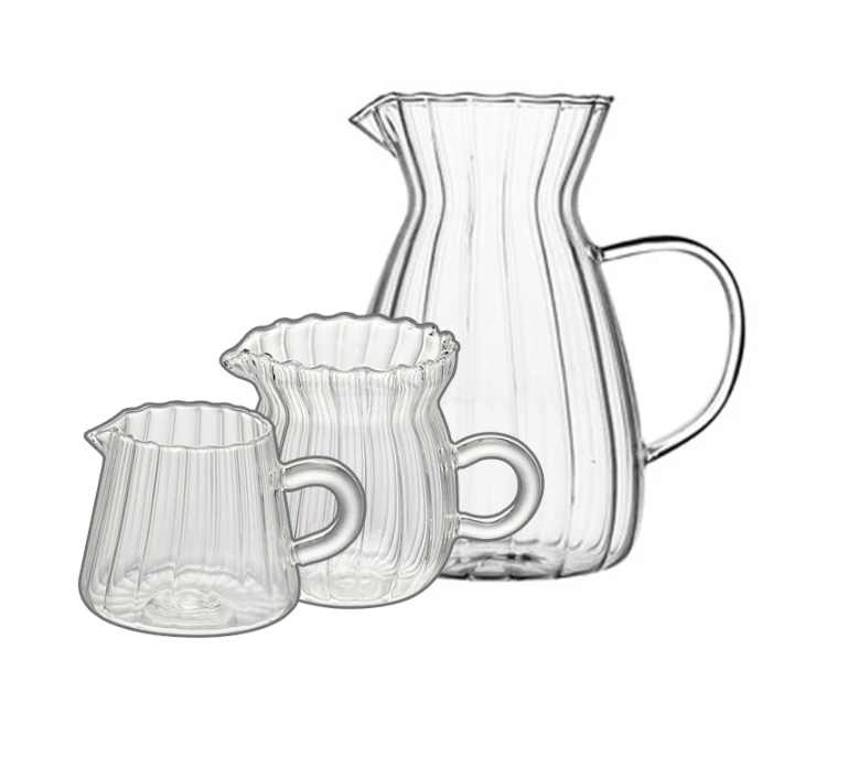 Gambar produk YWDL Teko Teh Pitcher Coffee Milk Jug Borosilicate Glass 500ml - YD2