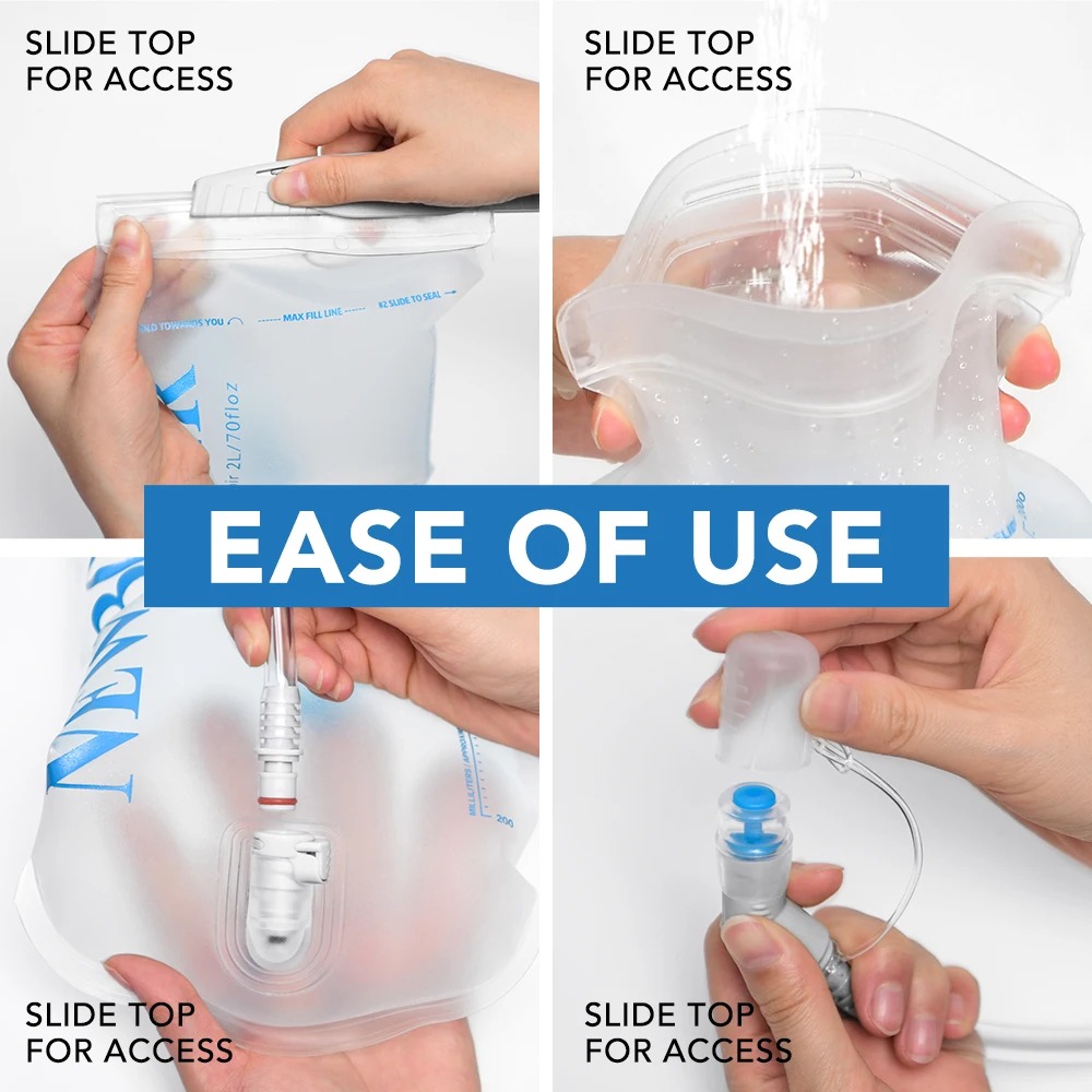 Gambar produk TaffSPORT Kantong Air Minum Water Bladder Food Grade Bite Valve 2L - TFWB-20