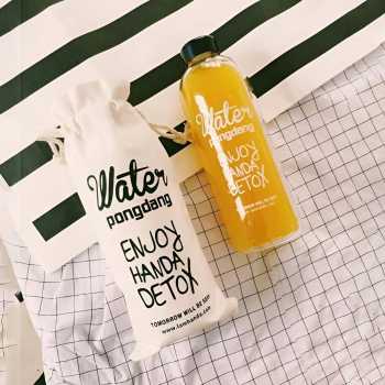 Gambar produk LAMHANDA Botol Minum Plastik Detox Infused Water Bottle BPA Free 1L - QWF236
