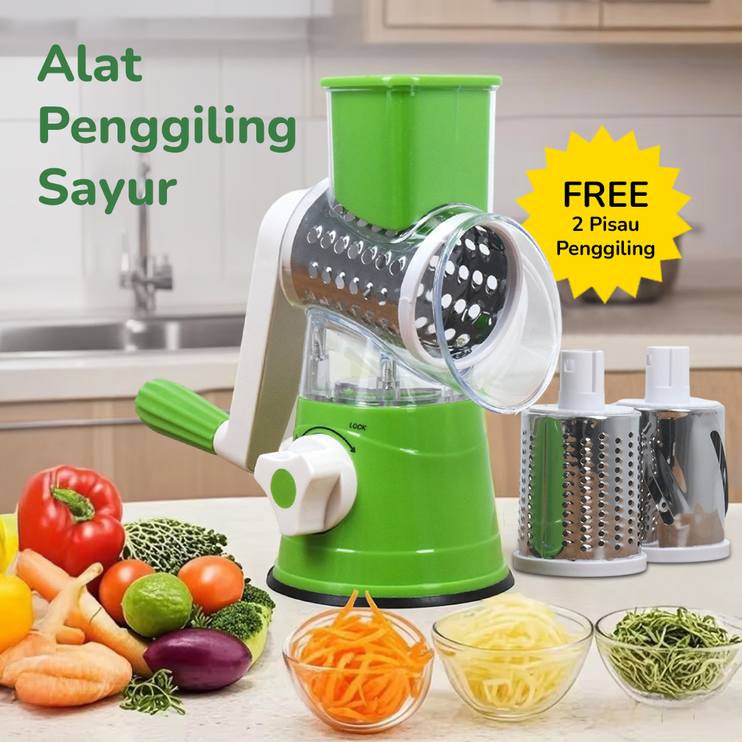 Gambar produk CHYU Penggiling Sayur Vegetable Cutter Slicer Tabletop Drum Grater - YG-806