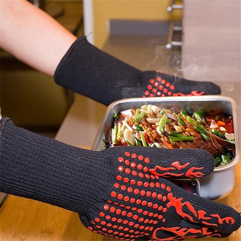 Gambar produk FMA Sarung Tangan Silikon Oven Masak Heat Resistant Silicone Gloves - FM-2S