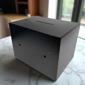 Gambar produk DEBOX Kotak Brankas Hotel Mini Home Safe Deposit Box dengan Lubang Koin - DE501