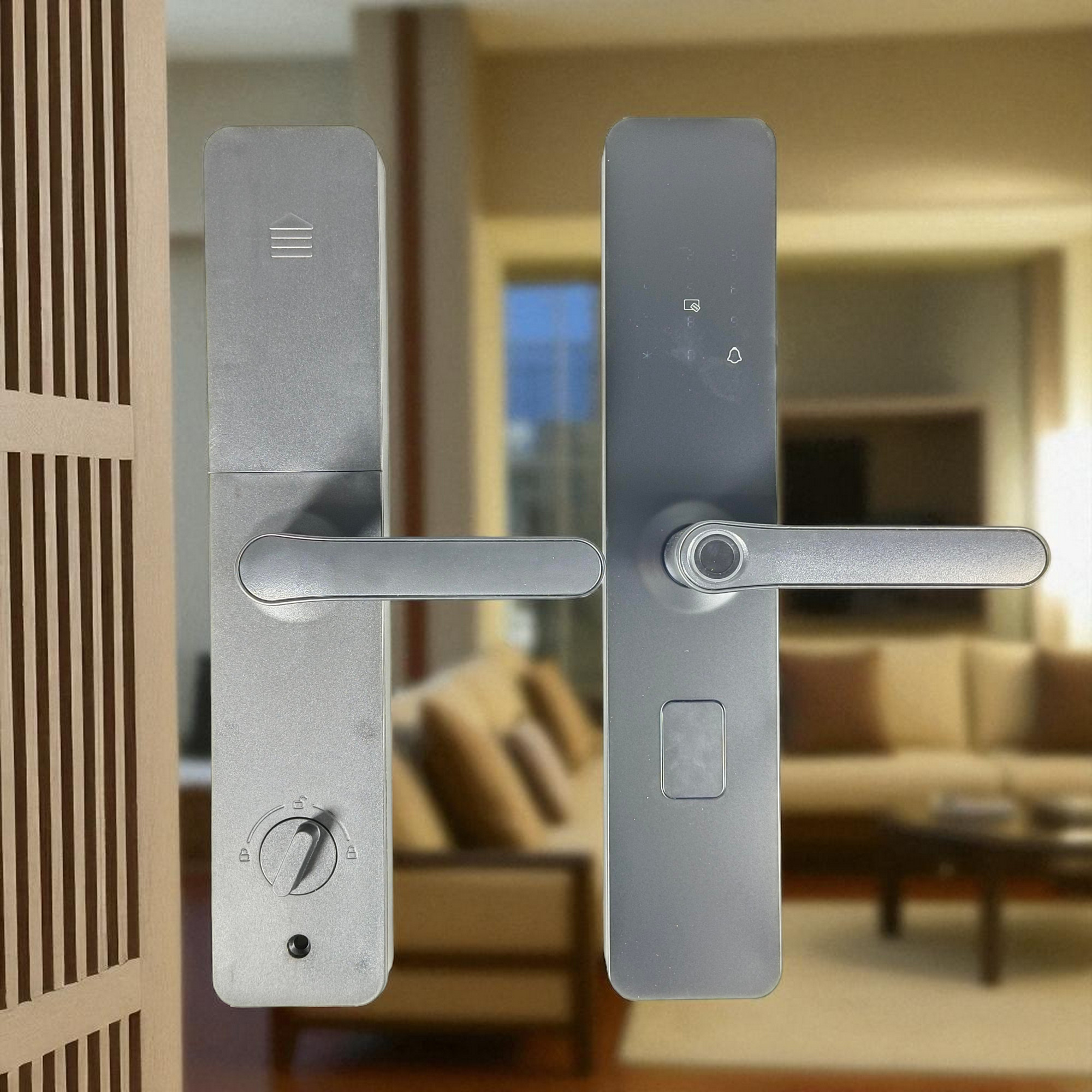 Gambar produk JCSMARTS Smart Door Lock Fingerprint Password Card Tuya App WiFi - K22TX