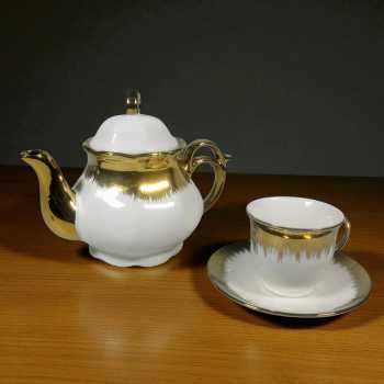Gambar produk SELEAD Set Teko Cangkir Keramik Kopi 1 Teapot 6 Cup European Style Spread - KFB90