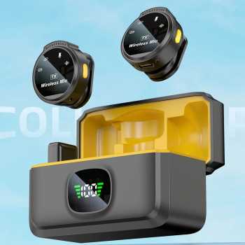 Gambar produk MIJA Mikrofon Wireless Lavalier Microphone Vlogger Magnetic Clip - J6