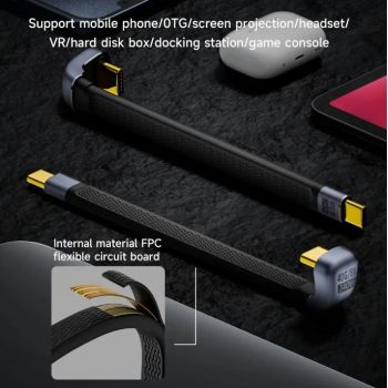 Gambar produk MONROE Kabel USB Type C Flexible Data Cable Fast Charging U-Type 240W - MO2